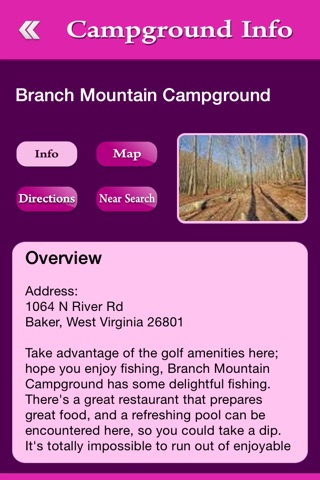 West Virginia Campgrounds and RV Parks screenshot 3