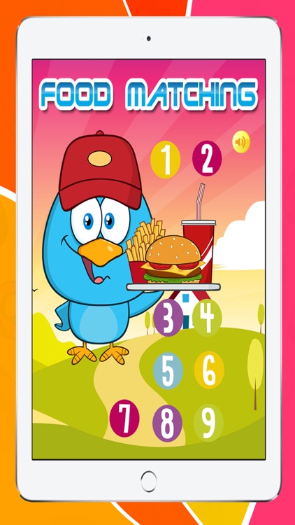 Fast Food Matching Photo Cards Game for Preschool Free