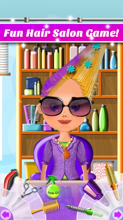 Hair Salon Makeover - Cut, Curl, Color, Style Hair