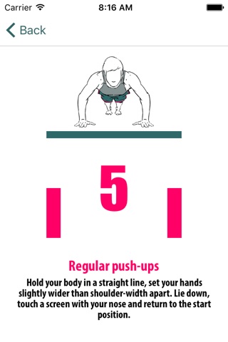 Push-up workout – personal trainer screenshot 2