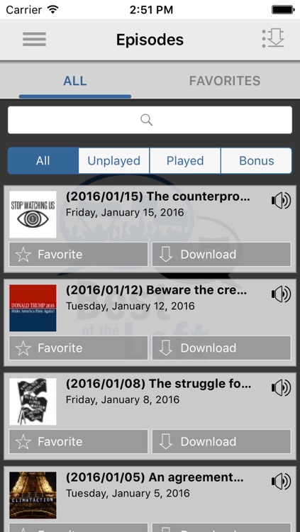 BEST OF THE LEFT APP