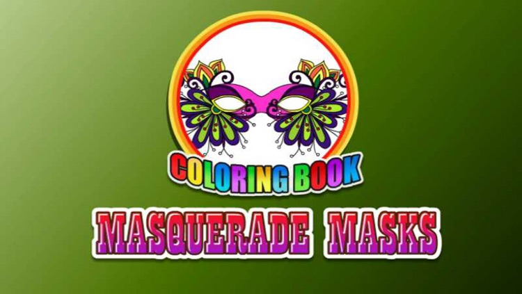 Coloring Book Masqurade Masks