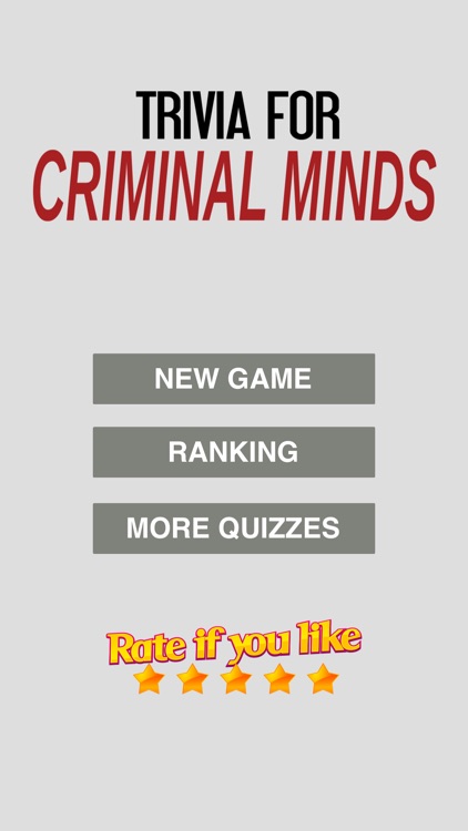 Trivia for Criminal Minds