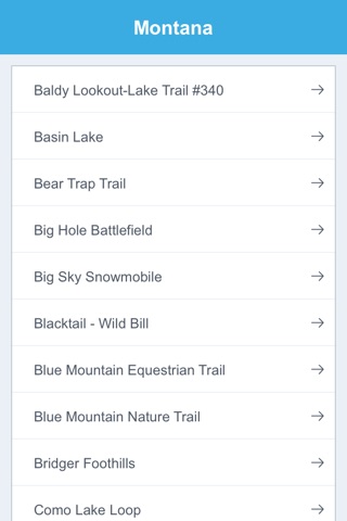 Montana Recreation Trails screenshot 2
