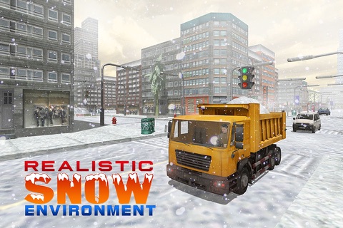 Snow Excavator Simulator 3D – Heavy truck operator game screenshot 3