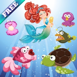 Mermaids and Fishes for Toddlers and Kids : discover the ocean ! FREE app