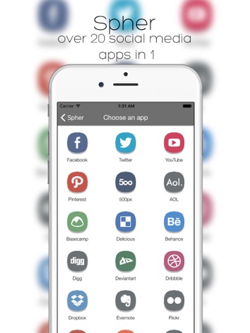 Spher - All Social Media Apps (In One)のおすすめ画像1