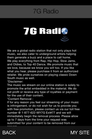 7G Radio screenshot 2