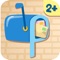 Icon Little Postman - sorting by color, size and shape for early development of toddlers 2+ years