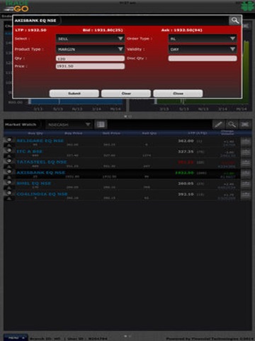 Trade on the Go - Tablet screenshot 3