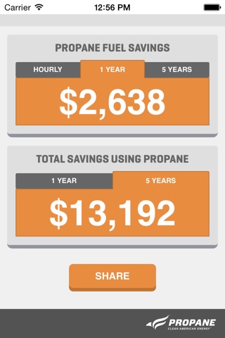 Propane Irrigation Engine Calculator screenshot 2