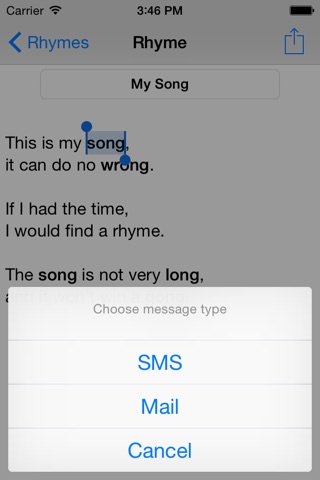 RhymeSource screenshot 2