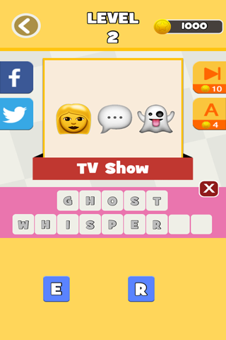 QuizPop Mania! Guess the Emoji Movies and TV Shows - a free word guessing quiz game screenshot 2