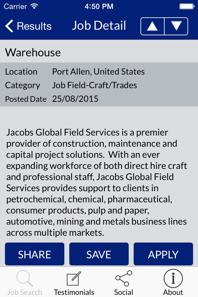 Jacobs Field Services Careers screenshot 3