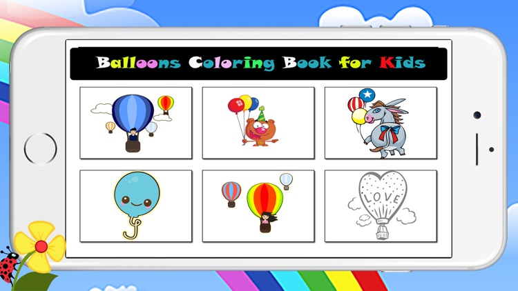 Hot Air Balloons Coloring Book for Kids