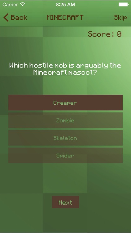 Trivia For Minecraft PE