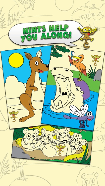 Coloring Animal Zoo Touch To Color Activity Coloring Book For Kids and Family Preschool Ultimate Edition screenshot-3