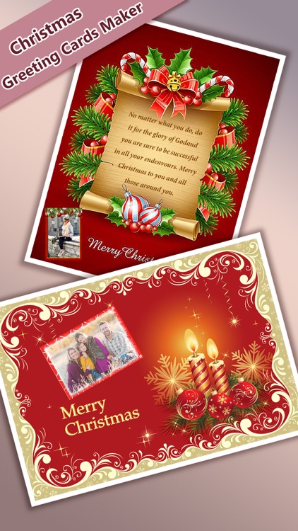 Christmas Greeting Cards Maker - Mail Thank You & Send Wishes with Greeting Frames plus Stickers screenshot-4