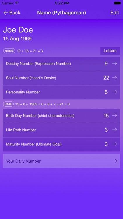 Numerology Light - Calculator Pro screenshot-3