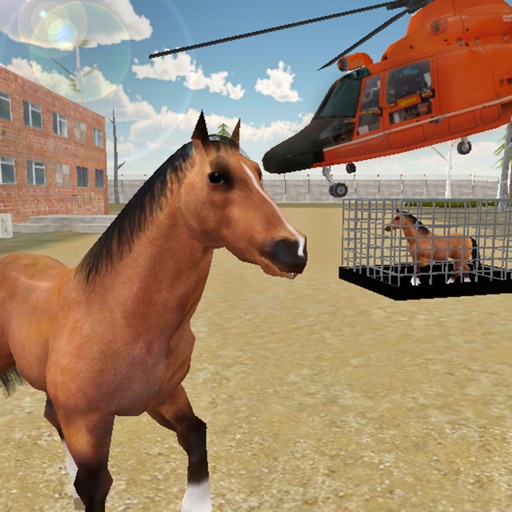 Horse Transporter Simulator 3D - Rescue & Transport Horses in Real Helicopter icon