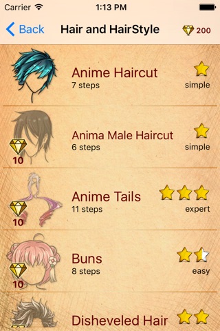 Draw Anime Haircuts screenshot 2