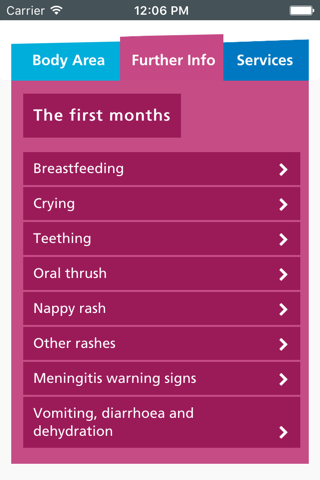 NHS Sunderland Common Childhood Illnesses screenshot 3