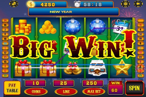New Year's Eve in Vegas Slots - Play Classic Extravaganza Casino Pro! screenshot 2