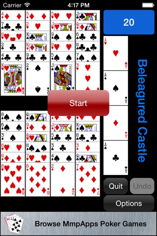 Beleaguered Castle Solitaire screenshot 2