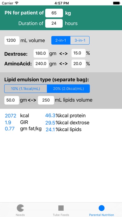 TPN and Tube Feeding - Nutricalc for RDs