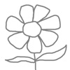 Gray Flower 6 - Spread Sheet