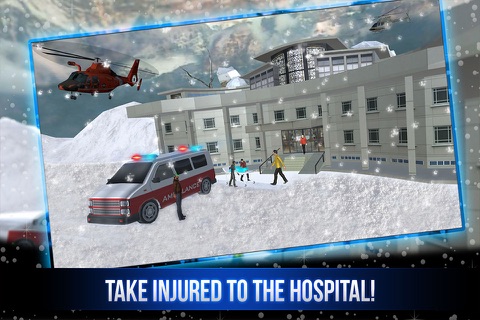 911 Winter Snow Force : Emergency Rescue Traffic Driver screenshot 4