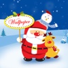 Santa Wallpaper Live Maker - Retina Photo Backgrounds of Xmas Tree, Light & Santa Claus