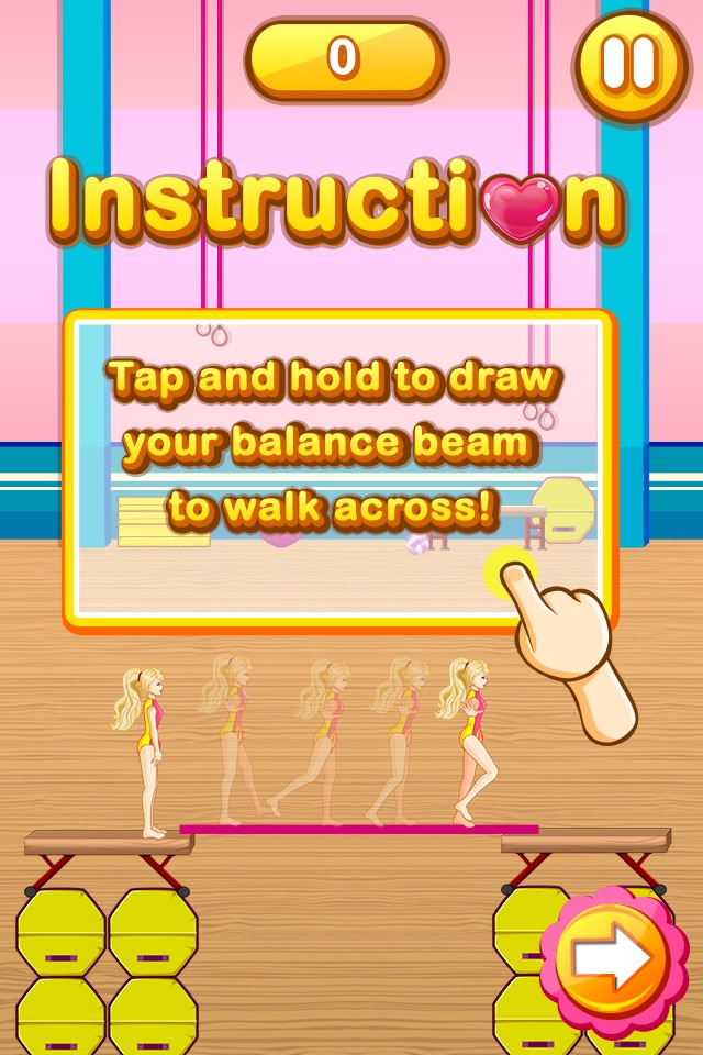 Balance Beam - Amazing Princess Gymnastics screenshot 2