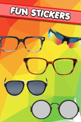 Lab Glasses Lens Fun : Pic Effect Stich Photo Decorate Free Stickers screenshot 2