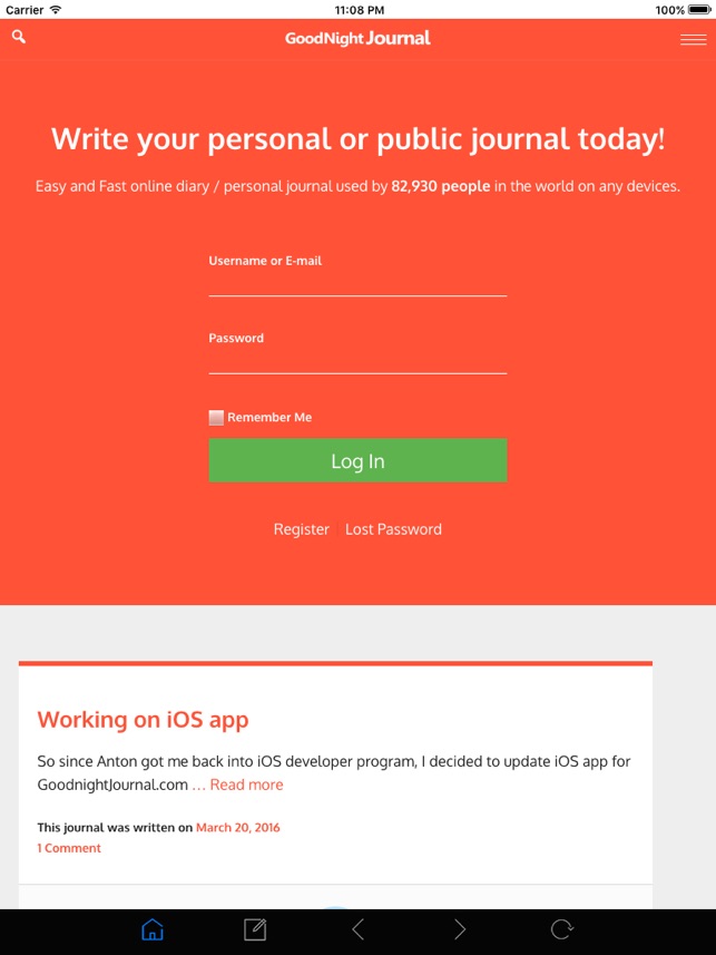 goodnight journal on the app store
