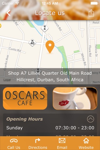 Oscars Café screenshot 4