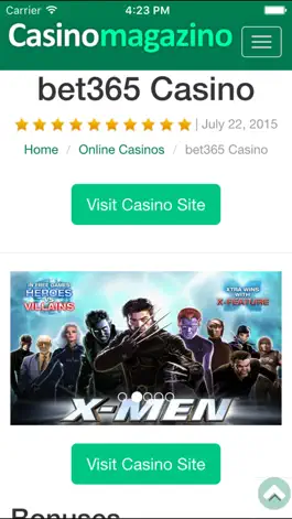 Game screenshot Professional Online Casino Reviews - Including Top Bonuses and Promotions | Casino Magazino apk