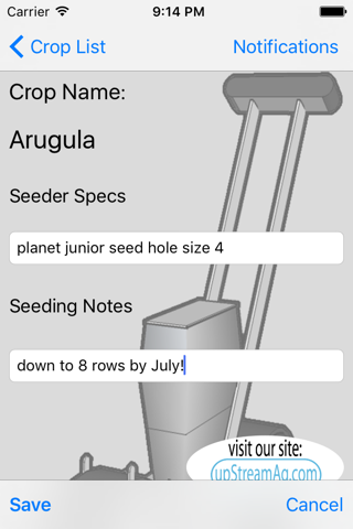 Seed Mate - A Tool For (Small & Organic) Farmers To Manage Seeder Specs & Seeding screenshot 2