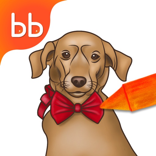 Puppies Dog coloring book for children : Draw and Paint iOS App