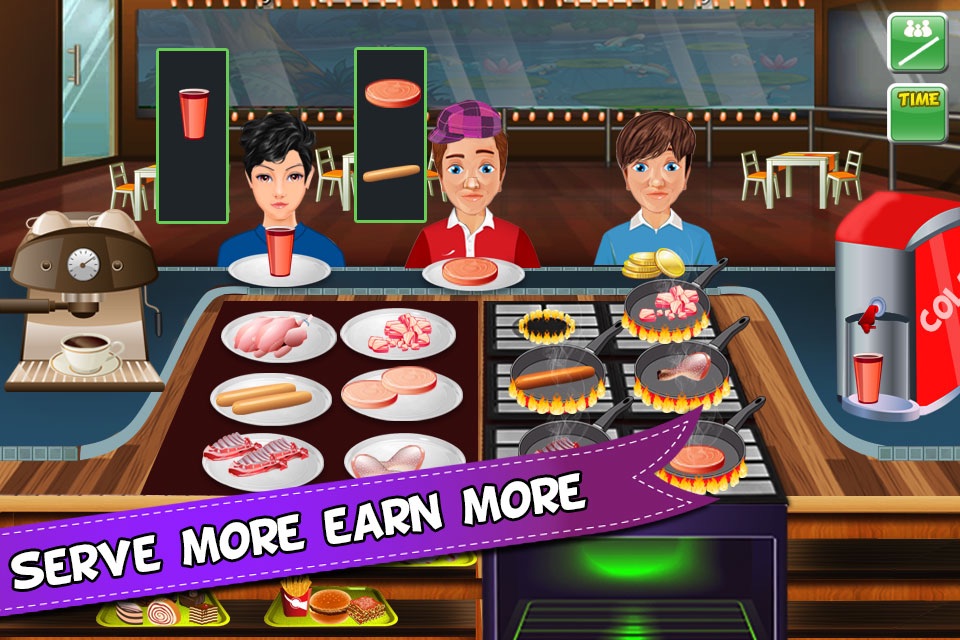 Crazy Chef Kitchen Fever Cooking Games screenshot 2