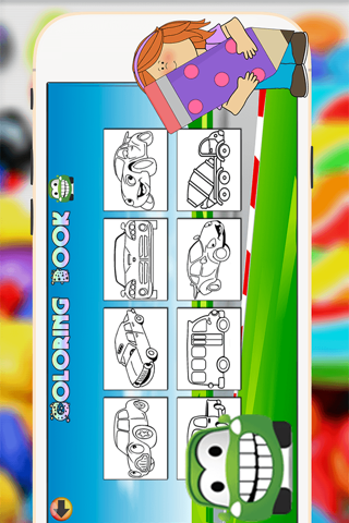 Car Coloring Book -  All In 1 Vehicles Draw Paint And Color Pages Games For Kids screenshot 3