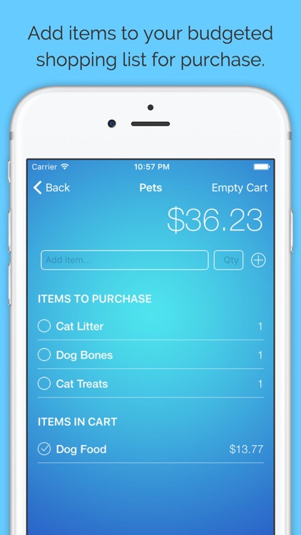 Budge - Budget Your Shopping Lists