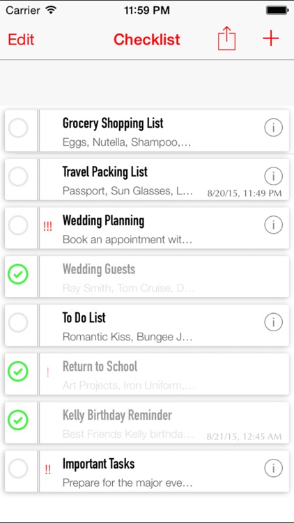 Simple Checklist - To Do List with Task Reminder screenshot-3