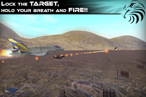 Jet Fighter Dogfight Chase - Hybrid Flight Simulation and Action game 2016 screenshot 4