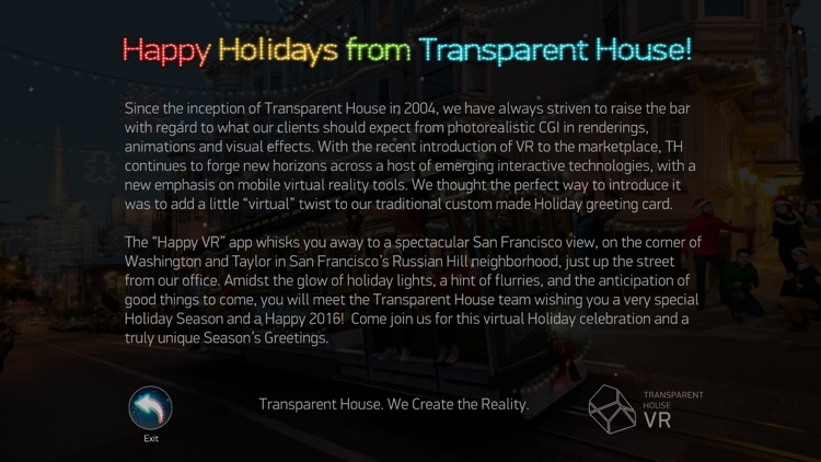 Transparent House Happy VR: Celebrate the Holidays in Immersive VR screenshot-4