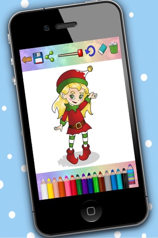 Christmas Coloring Book Pages – Paint & Draw screenshot 2