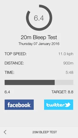 Game screenshot Bleep Test 20m Treadmill apk