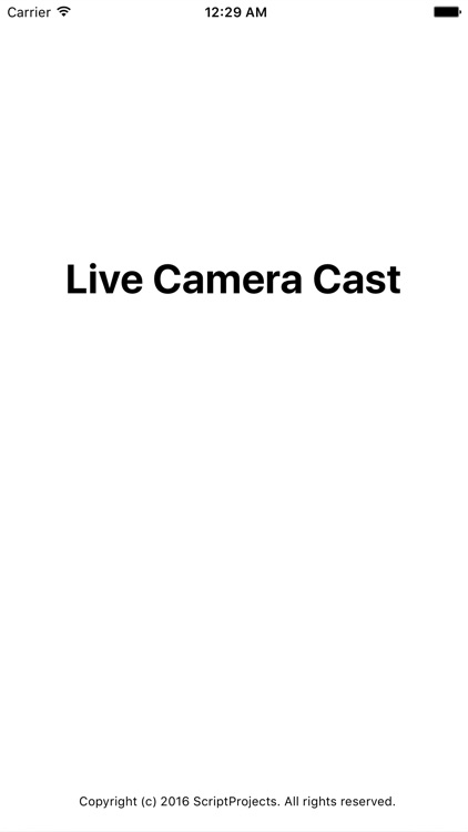 Live Camera Cast