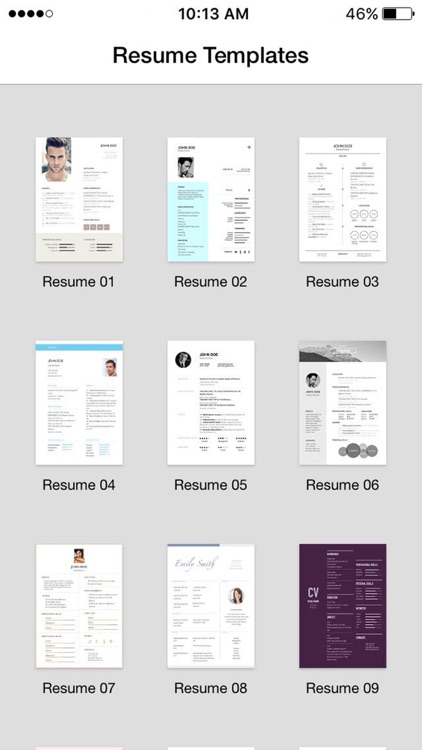 Resume Templates for Pages