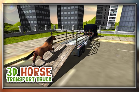 Real City Horse Transporter Truck screenshot 2